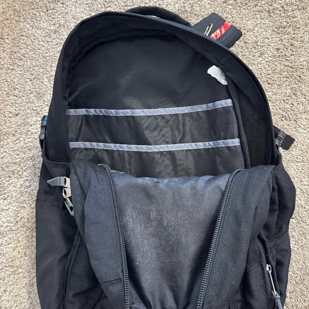 Jansport Airlift Backpack Multiple Zippers Large Black Hiking Outdoor Computer